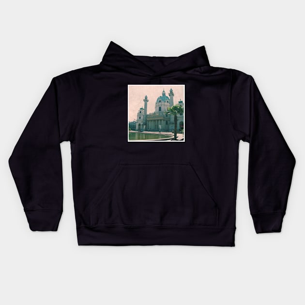 Beautiful Vintage Photography from Vienna Austria Europe Streets of Vienna Discover new places Travel the world Kids Hoodie by BoogieCreates